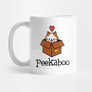 Peekaboo cat Mug